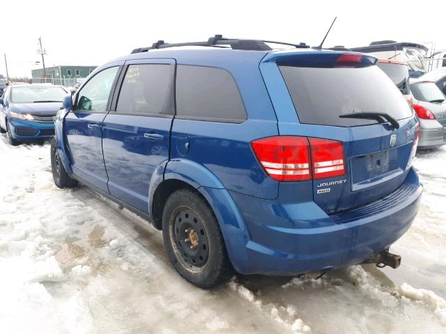 3D4GH57V79T195121 - 2009 DODGE JOURNEY SX BLUE photo 3