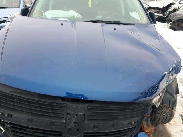 3D4GH57V79T195121 - 2009 DODGE JOURNEY SX BLUE photo 7