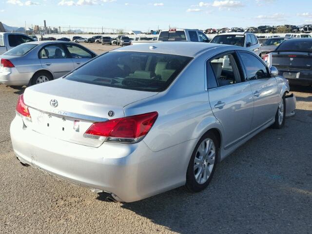 4T1BK3DB1CU459370 - 2012 TOYOTA AVALON BAS SILVER photo 4