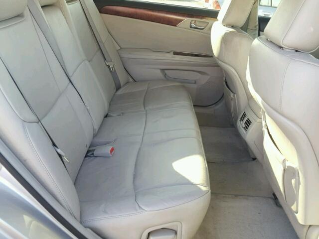 4T1BK3DB1CU459370 - 2012 TOYOTA AVALON BAS SILVER photo 6