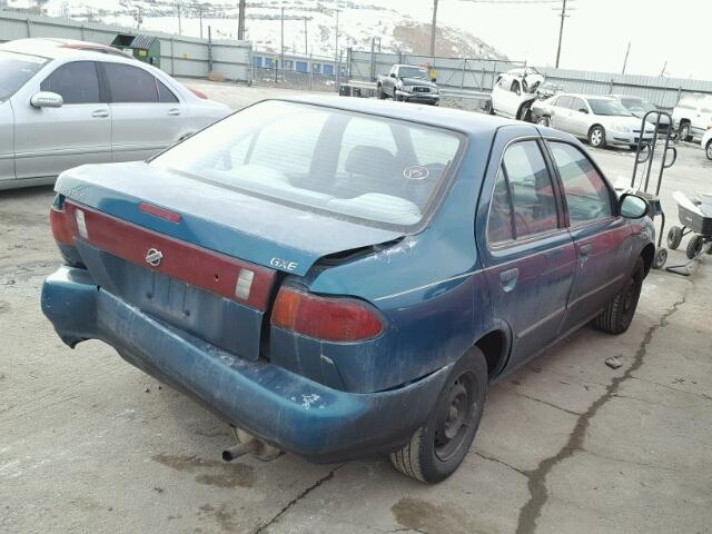 1N4AB41D5TC776513 - 1996 NISSAN SENTRA E GREEN photo 4