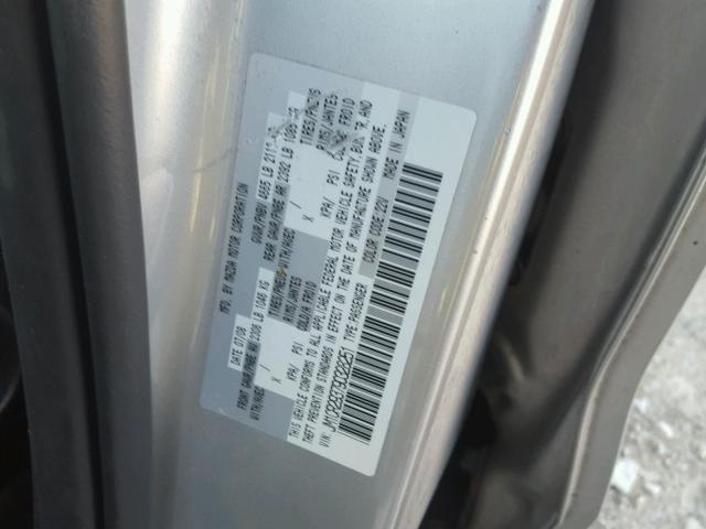 JM1CR293790328251 - 2009 MAZDA 5 SILVER photo 10