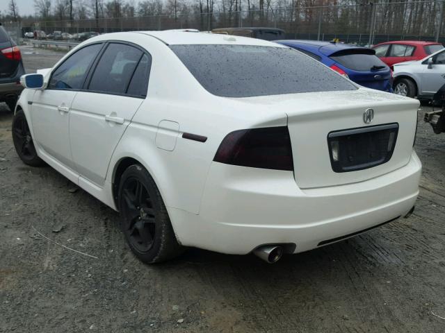 19UUA662X8A003988 - 2008 ACURA TL WHITE photo 3