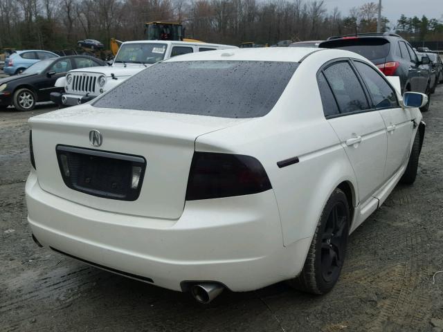 19UUA662X8A003988 - 2008 ACURA TL WHITE photo 4