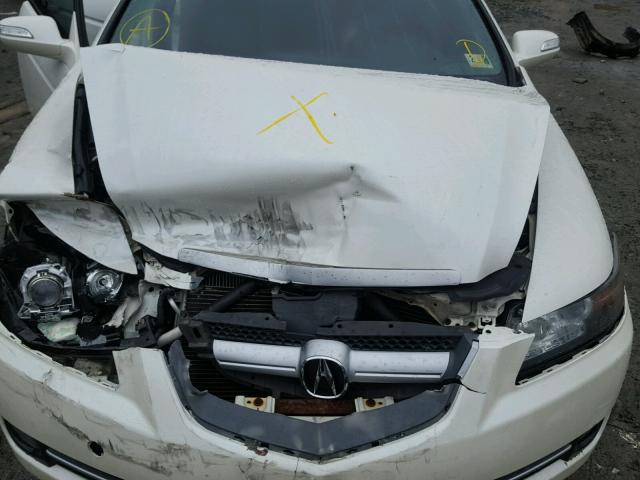 19UUA662X8A003988 - 2008 ACURA TL WHITE photo 7