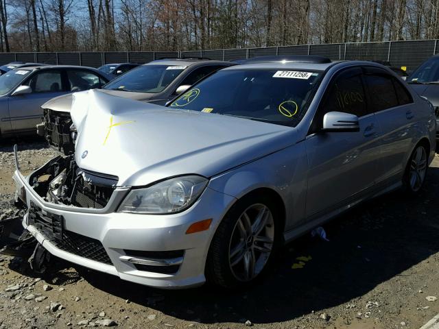 WDDGF8BB4CR227093 - 2012 MERCEDES-BENZ C 300 4MAT SILVER photo 2