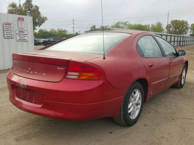 2B3HD46R44H670674 - 2004 DODGE INTREPID S წითელი ფოტო 4