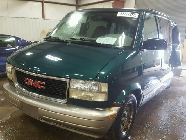 1GKDM19X02B515054 - 2002 GMC SAFARI XT GREEN photo 2