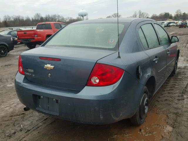 1G1AK55F877412170 - 2007 CHEVROLET COBALT LS BLUE photo 4