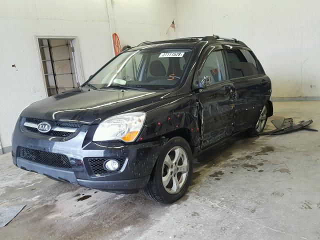 KNDKH3A38A7691427 - 2010 KIA SPORTAGE E BLACK photo 2