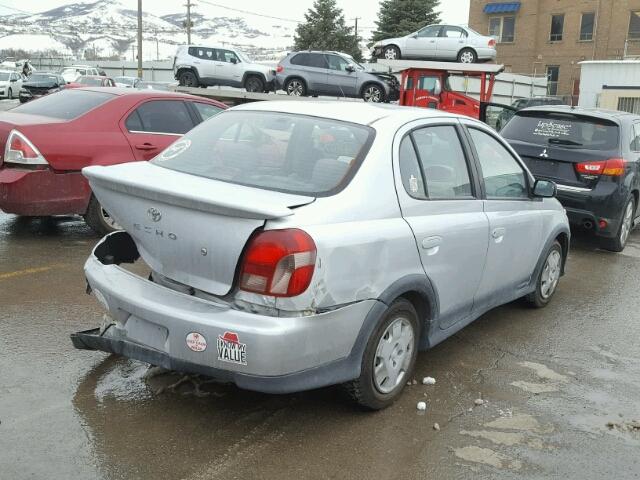 JTDBT123X20242357 - 2002 TOYOTA ECHO SILVER photo 4