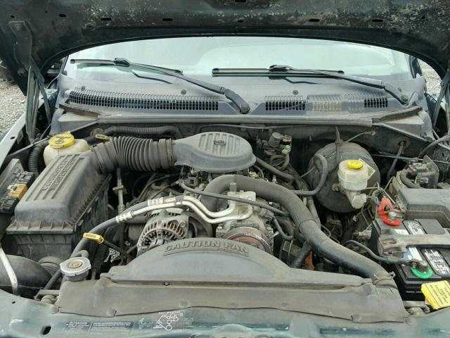 1B7GG22Y8XS142586 - 1999 DODGE DAKOTA GREEN photo 7