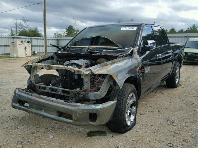 1C6RR6NM2FS659052 - 2015 RAM 1500 LARAM BLACK photo 2