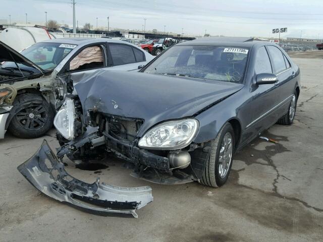 WDBNG83J56A462690 - 2006 MERCEDES-BENZ S 430 4MAT GRAY photo 2