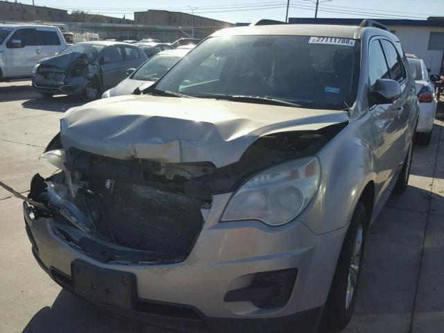 2CNALDEW4A6243315 - 2010 CHEVROLET EQUINOX LT GOLD photo 2