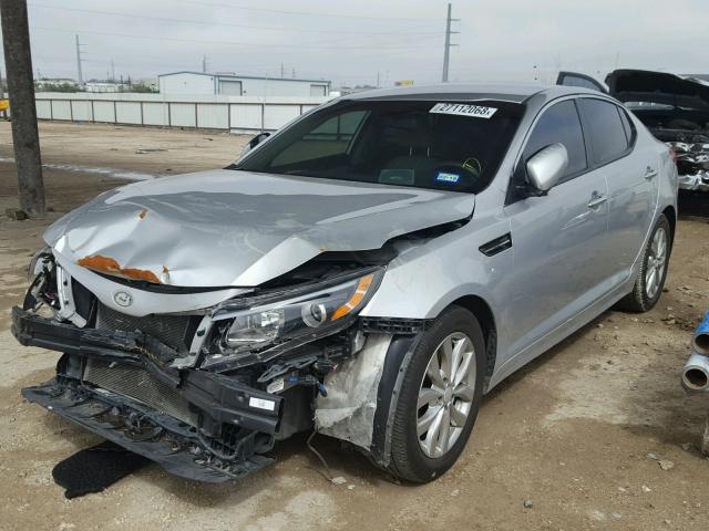 5XXGM4A73FG460511 - 2015 KIA OPTIMA LX SILVER photo 2