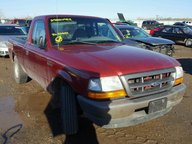 1FTYR10C7YPB28151 - 2000 FORD RANGER RED photo 1