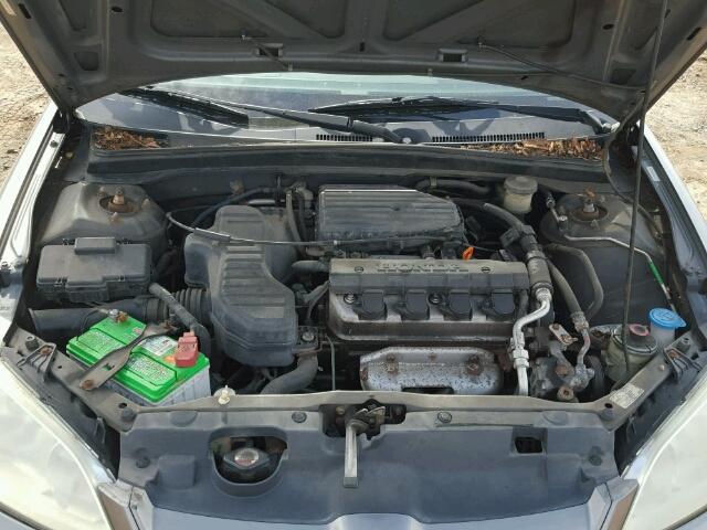 2HGES16385H506378 - 2005 HONDA CIVIC DX V GRAY photo 7