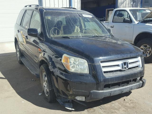 2HKYF18486H531974 - 2006 HONDA PILOT EX BLACK photo 1