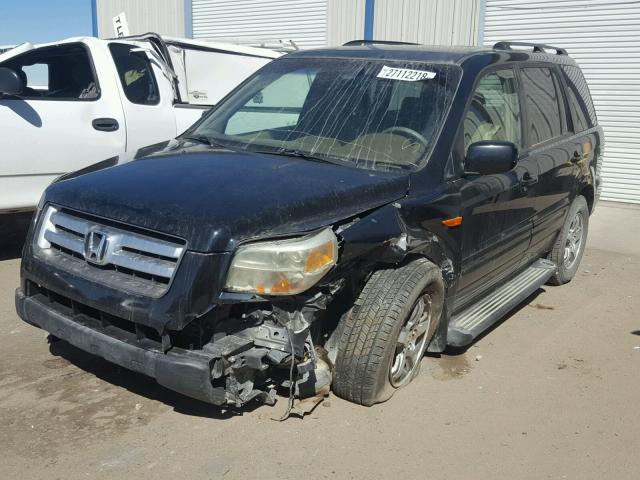 2HKYF18486H531974 - 2006 HONDA PILOT EX BLACK photo 2