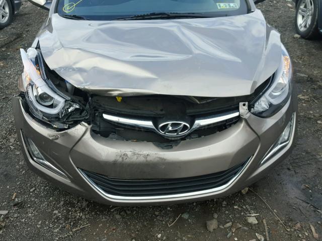 5NPDH4AE4FH603184 - 2015 HYUNDAI ELANTRA SE BROWN photo 7