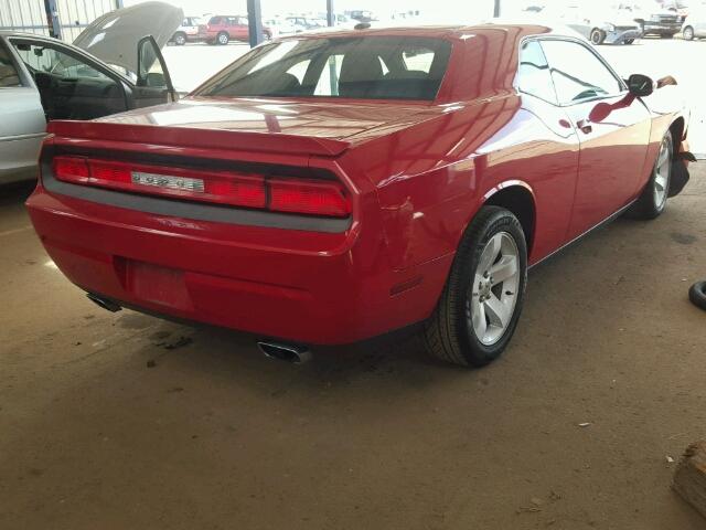 2C3CDYBT7CH198796 - 2012 DODGE CHALLENGER RED photo 4