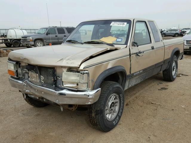 1B7GG23Y1PS180823 - 1993 DODGE DAKOTA GOLD photo 2