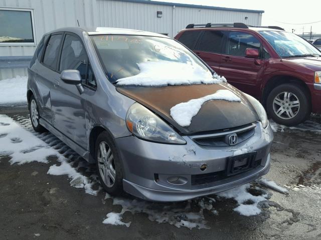 JHMGD38668S055029 - 2008 HONDA FIT SPORT GRAY photo 1