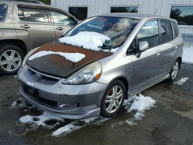 JHMGD38668S055029 - 2008 HONDA FIT SPORT GRAY photo 2