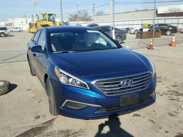 5NPE24AF9HH540326 - 2017 HYUNDAI SONATA SE BLUE photo 1