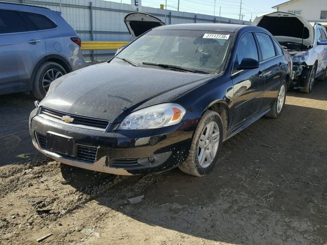 2G1WB5EKXB1140410 - 2011 CHEVROLET IMPALA LT BLACK photo 2