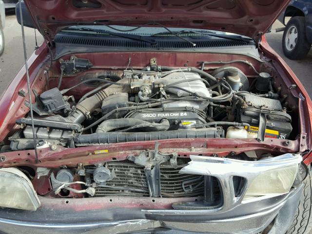 5TEGN92N42Z139371 - 2002 TOYOTA TACOMA DOU RED photo 7