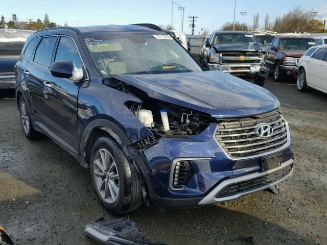 KM8SM4HF3HU220441 - 2017 HYUNDAI SANTA FE S BLUE photo 1