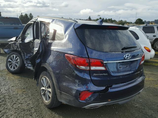 KM8SM4HF3HU220441 - 2017 HYUNDAI SANTA FE S BLUE photo 3