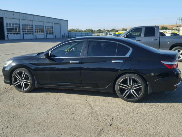 1HGCR2F11HA010719 - 2017 HONDA ACCORD SPO BLACK photo 9