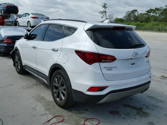 5XYZW4LA1HG466575 - 2017 HYUNDAI SANTA FE S WHITE photo 3