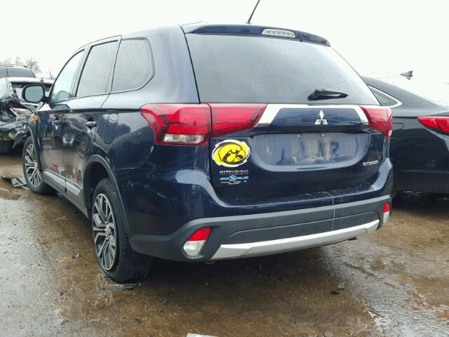 JA4AD2A30GZ027728 - 2016 MITSUBISHI OUTLANDER BLUE photo 3