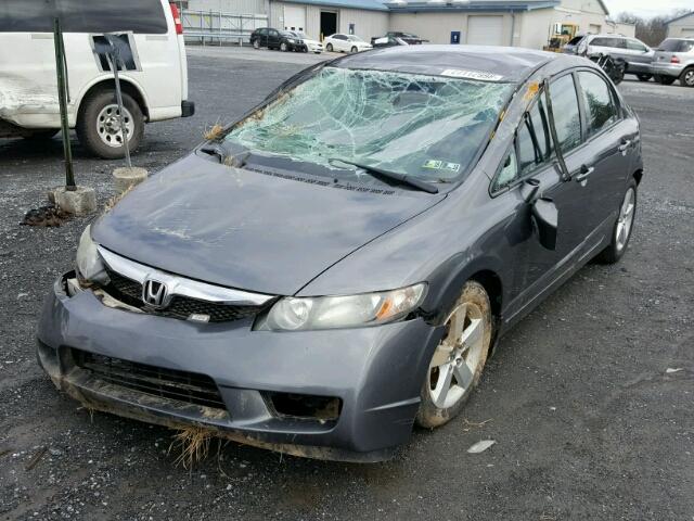 2HGFA1F65AH312435 - 2010 HONDA CIVIC CHARCOAL photo 2