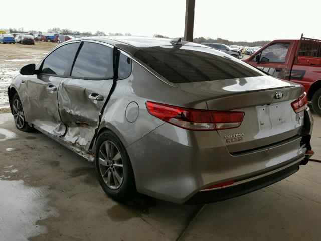 5XXGT4L14JG209291 - 2018 KIA OPTIMA LX GRAY photo 3