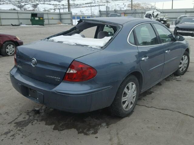 2G4WC582261115020 - 2006 BUICK LACROSSE C BLUE photo 4