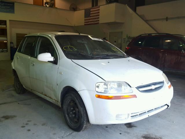 KL1TD66627B781531 - 2007 CHEVROLET AVEO BASE Beyaz fotoğraf 1