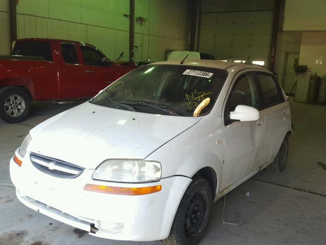 KL1TD66627B781531 - 2007 CHEVROLET AVEO BASE Beyaz fotoğraf 2