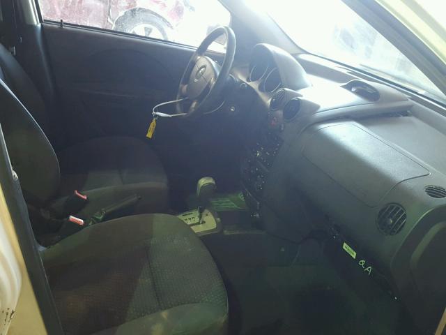 KL1TD66627B781531 - 2007 CHEVROLET AVEO BASE Beyaz fotoğraf 5