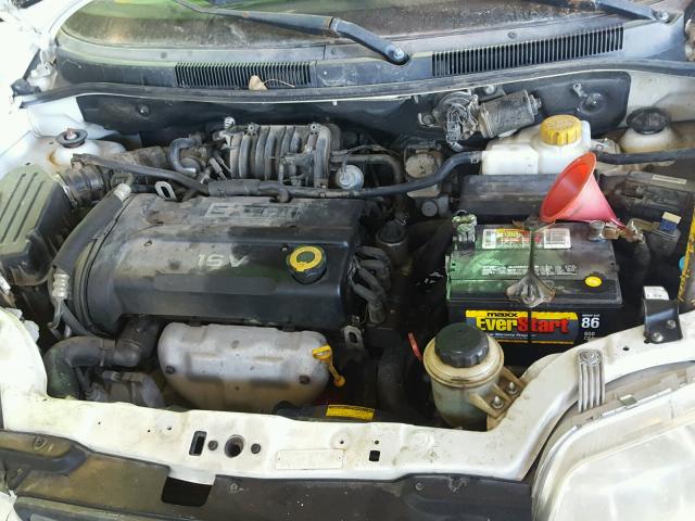 KL1TD66627B781531 - 2007 CHEVROLET AVEO BASE Beyaz fotoğraf 7