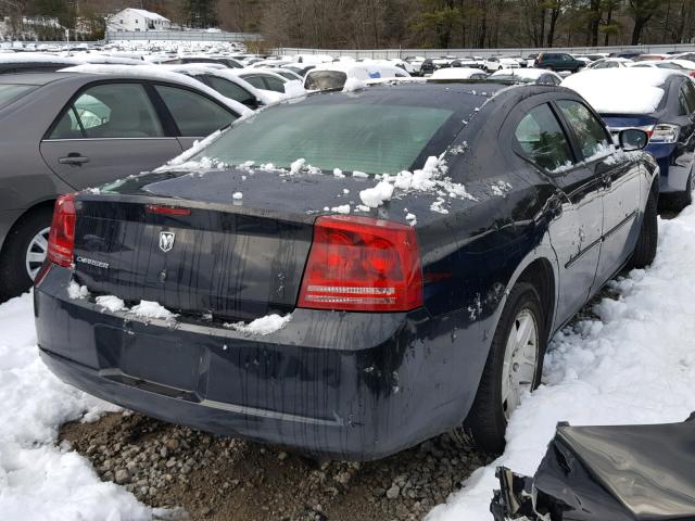 2B3KA43G37H820490 - 2007 DODGE CHARGER SE BLACK photo 4