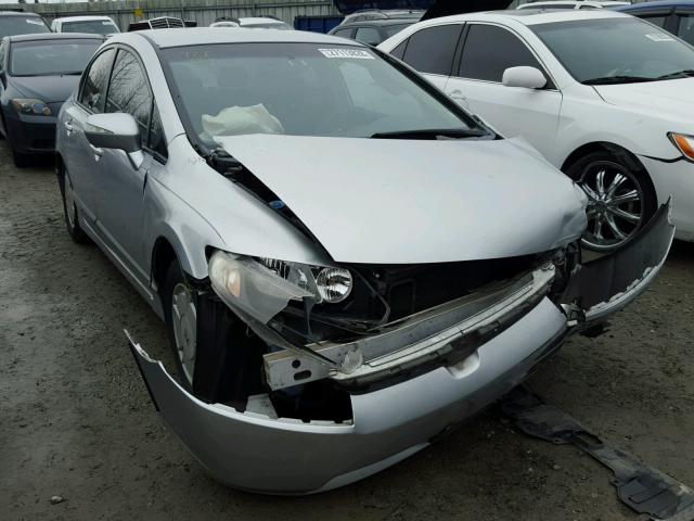 JHMFA36207S026936 - 2007 HONDA CIVIC HYBR SILVER photo 1