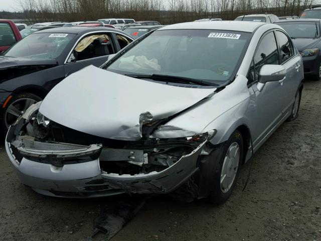 JHMFA36207S026936 - 2007 HONDA CIVIC HYBR SILVER photo 2