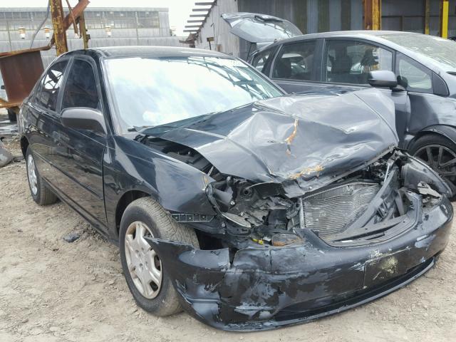 1HGES16511L034913 - 2001 HONDA CIVIC LX BLACK photo 1