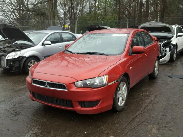 JA3AU26U98U042488 - 2008 MITSUBISHI LANCER ES RED photo 2