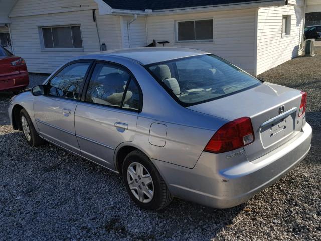 2HGES16513H579901 - 2003 HONDA CIVIC LX SILVER photo 3